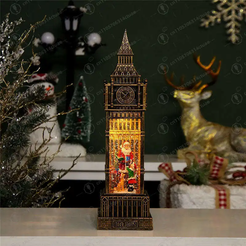 

Самый продаваемый в Великобритании ночник Big Ben Snow, флэш-музыкальный рождественский декор для домашнего стола
