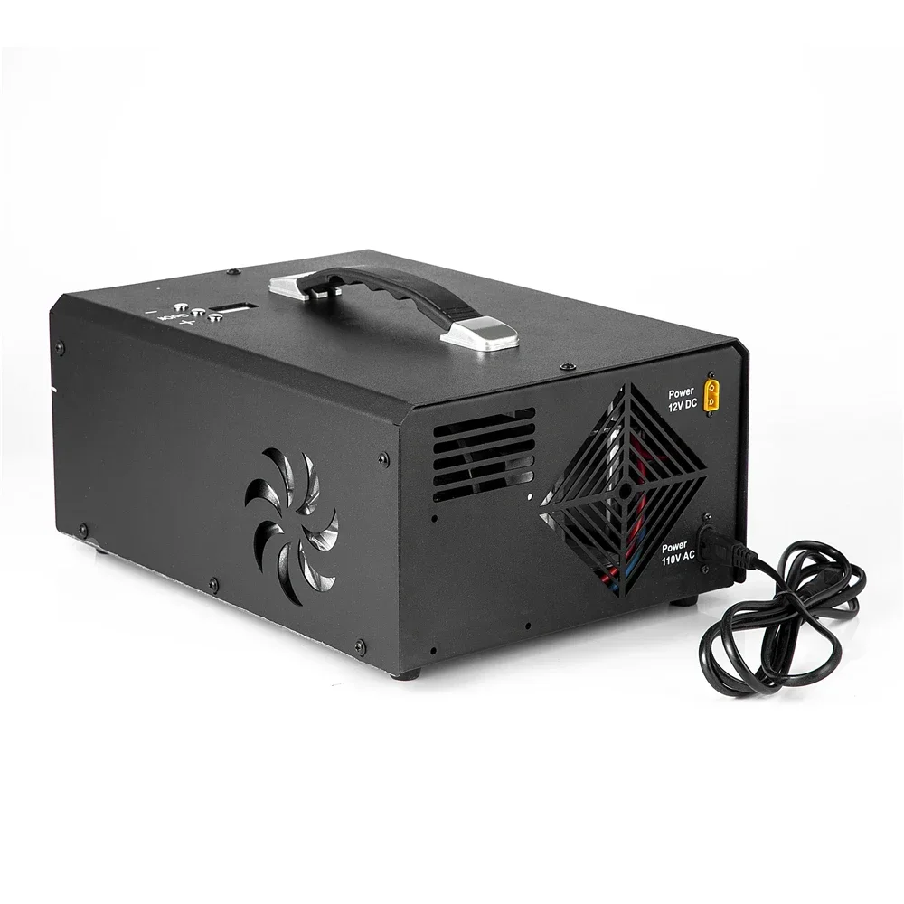 12V DC 300bar Portable pump auto stop Pcp Air Compressor 4500psi with built-in power converter