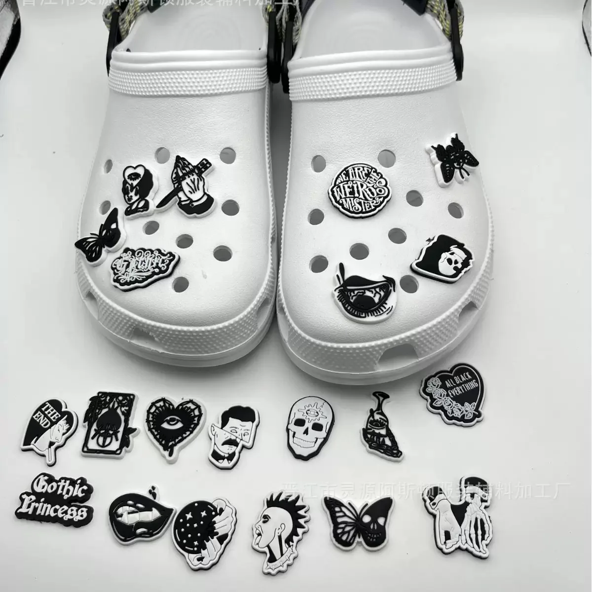 23Pcs Horror Halloween Shoe Charms for Crocs，Shoes Accessories Clog Sandals Decorations Pins Men Women Badges Boy Girls Gifts
