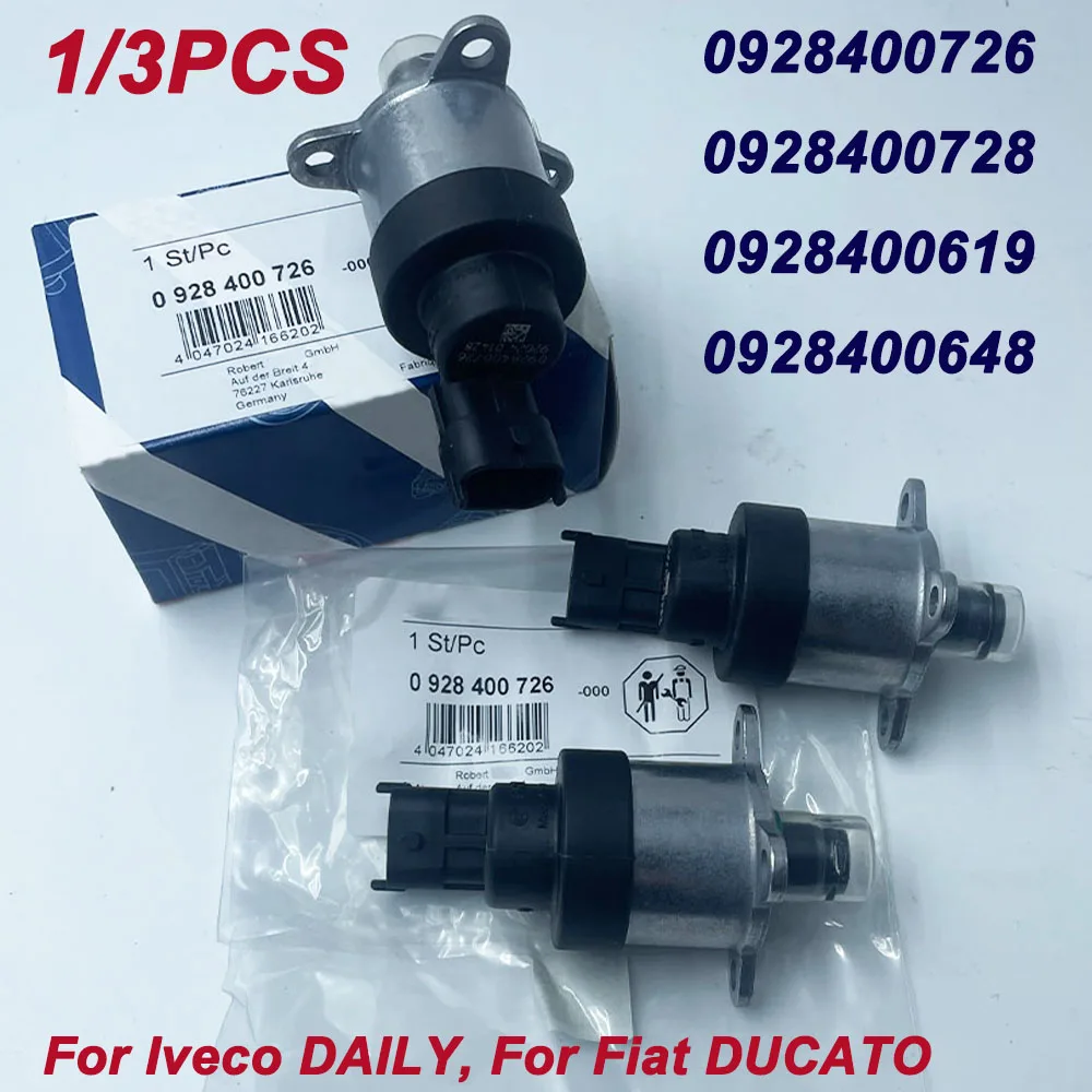 

1/3Pcs 0928400726 0928400728 928400726 Fuel Metering Solenoid Valve Fuel Pump Inlet Metering Unit 71754810 For Iveco