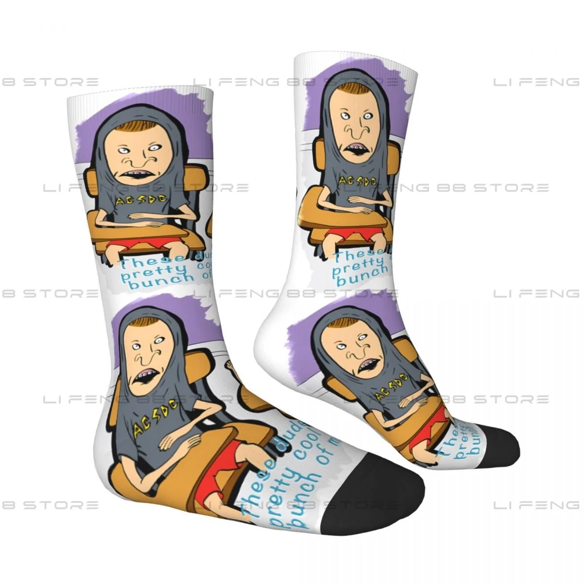 Beavis And Butthead Men Women Socks Cycling Novelty Spring Summer Autumn Winter Stockings Gift