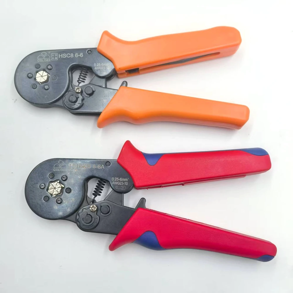 HSC8 6-4 6-6 0.25-6mm² Mini Self-Adjustable Crimping Plier Capacity Insulation Terminal Tool