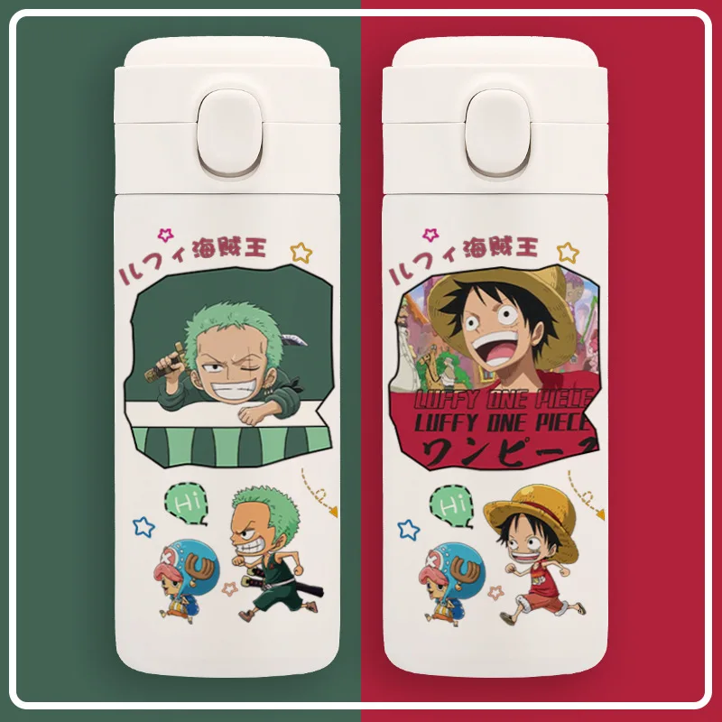 One Piece Animation Peripheral, el mejor regalo, taza de agua, sombrero de paja, Luffy Boy, versión Q bidimensional, taza de aislamiento de animación