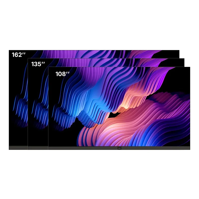 108/135/162 Inch P0.93 P1.25 Micro LED Video Wall 4K Full Color Smart Control Large Indoor Home LED TV Screen
