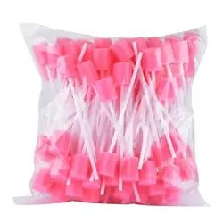 100PCS/Bag Disposable Oral Care Swabs Mouth Sponge Head Dental Swabstick Oral Medical Use Oral Care For Home Mouth Cleaning Tool