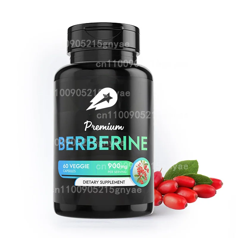 Berberine contiene extracto de té verde, resveratrol, arroz con levadura roja y coenzima Q10 en 60 cápsulas, sin OGM