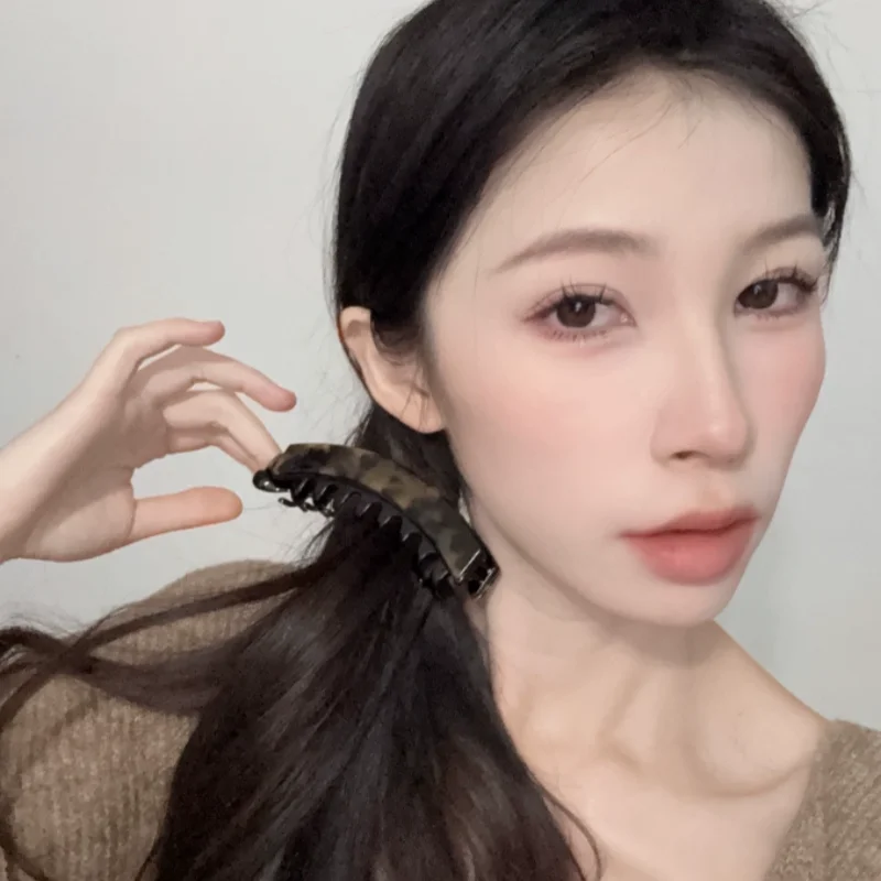 Braided Hair Clips Ponytail Holder Blue Vintage Fashion Banana Clip Women Girls Wave Ponytail Hair Pins Hair Styling Accessories