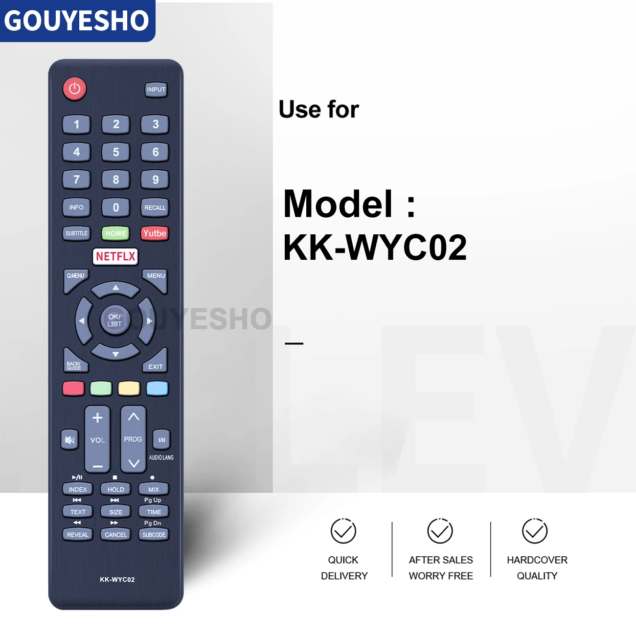 New KK-WYC02 Remote Control for KONKA HYUNDAI Seiki Atvio Sanyo Speler GHIA DYON max40 Smart TV