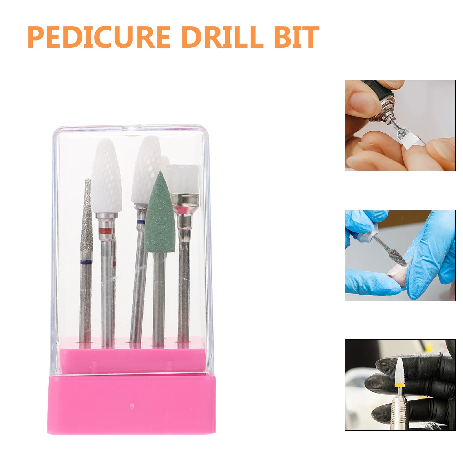 

7Pcs Tungsten Steel Nail Drill Bits Set High-Speed Grinding Manicure Pedicure File Removal Tools for Gel Nail Polish Care