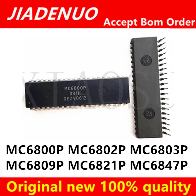 (1pcs)100% New MC6800P MC6802P MC6803P MC6809P MC6821P MC6847P DIP-40 Chipset