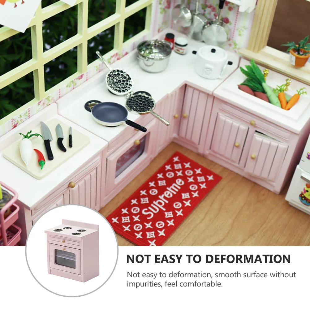 Dollhouse Kitchen Furniture Mini Gas Cooktop Children’s Toys Miniature Stoves Model