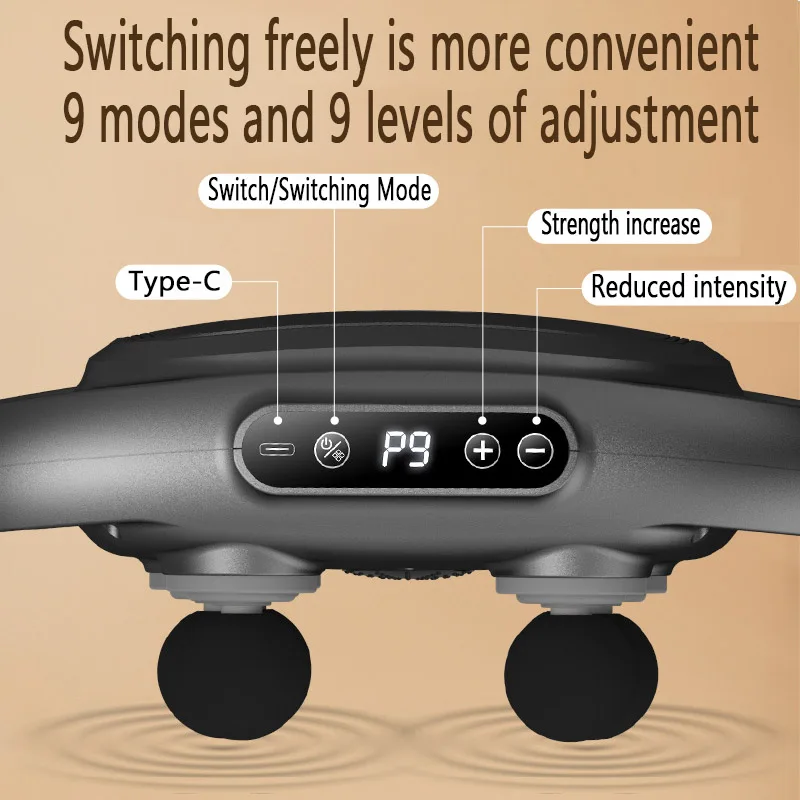 فآسيا بندقية مدلك ستة رئيس فآسيا بندقية مدلك عالية التردد العضلات مدلك لتخفيف العضلات في الظهر الكتفين الخصر YBAM04 #2