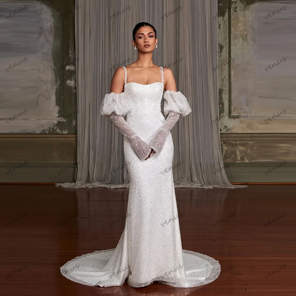 

Glitter Wedding Dresses Gorgeous Bridal Gowns Beading Appliques Off The Shoulder Robes Vintage Vestidos De Novia Customized 2025