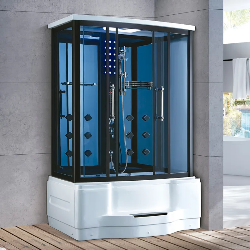 Customization Steam Shower with Massage Steam Sauna Cabin Shower Room Massage Steam Room Tempered Glass Shower Box/shower