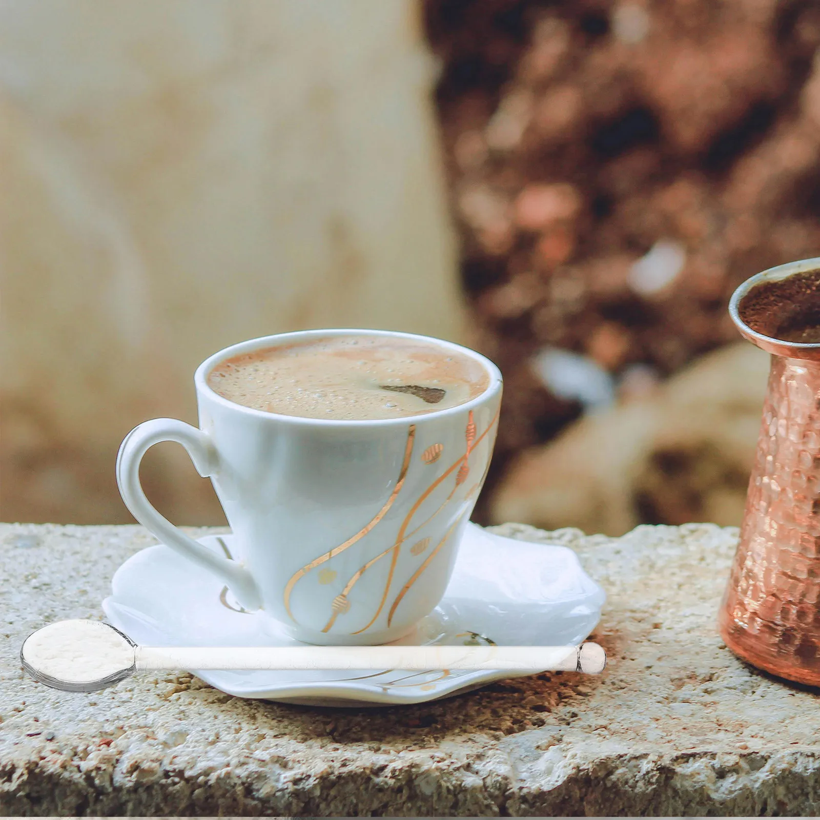 

6pcs Glass Mixing Spoon Heat Proof Coffee Stirring Teaspoon Long Handle Kitchen Gadgets Cake Scoop Supplies Tool