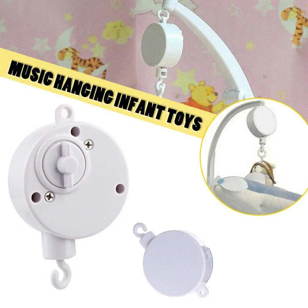 Infant Bell Rotary Music Box Baby Mobile Crib Bed Bell Toy Windup Movement Music Box Machine Nursery Decoration DIY