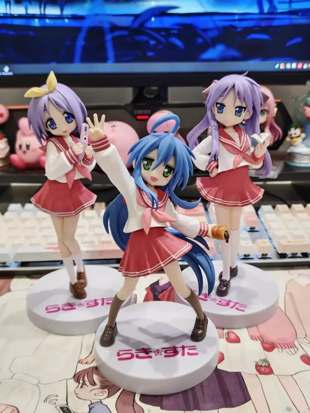 Heißer Verkauf: Trio-Try-iT Lucky Star Kagami Hiiragi Figur, Hiiragi Tsukasa, 15CM PVC, Niedliche Loli Anime Actionfigur, Sammlerstück, Spielzeug, Geschenk – Detail 5