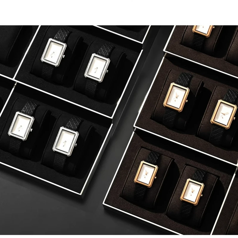 

Advanced watch display stand, microfiber metal watch display tray, live broadcast watch display props