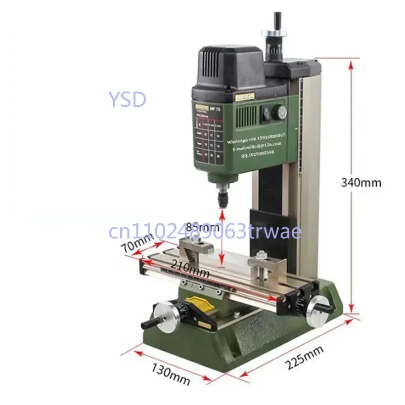 

220V 100W Mini Milling Machine MF70 Bench Driller Woodworking Lathe