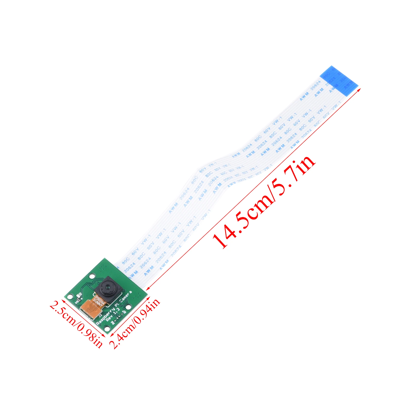وحدة كاميرا Raspberry Pi 4B/3B+/3B 5MP CSI كاميرا ويب 1080p/720p