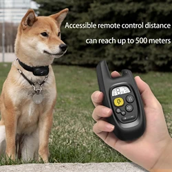Electric dog training collar, remote control waterproof pet behavior, 5-120 pounds, small dog with impact vibration, buzzing sou