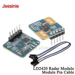 20pcs/1pc LD2420 24G Millimeter Wave Radar Sensor Intelligent Human Body Micro Motion ISM Band High Sensitivity Low Consumption