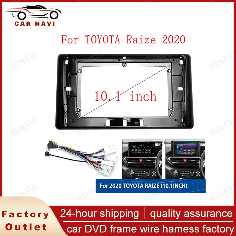 RSNAVI 2 Din For 2020 TOYOTA RAIZE (10.1INCH, UV) Car Radio Facias Head Unit GPS MP5 Frame Android Player Dash Panel Cover Trim