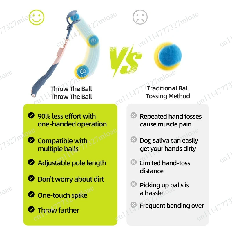 New telescopic throwing stick does not bend over pet dog dog pitching throwing tennis ball