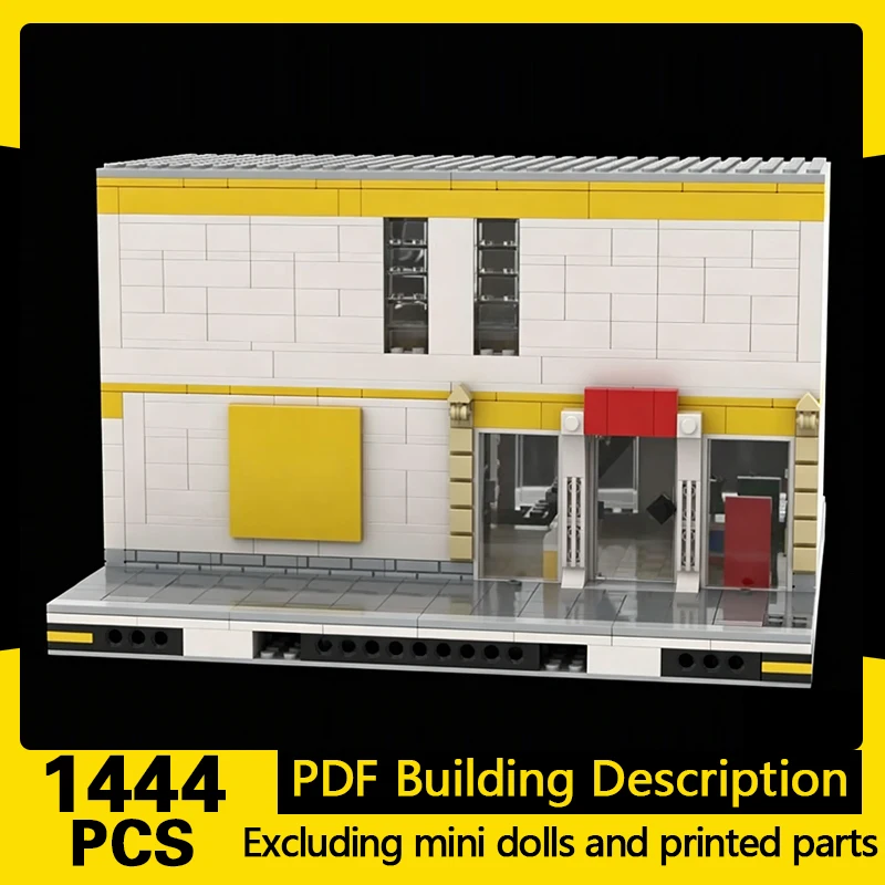 City Street View Model MOC Building Bricks Brick Store On MILS Modular Technology Gifts Holiday Assemble Children Toys Suit