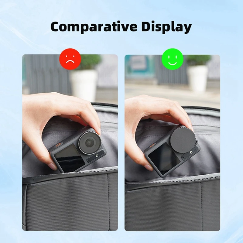 غطاء عدسة سيليكون بديل لعمل DJI Osmo ، غطاء واقي للكاميرا الرياضية ، Action 4 ، Action 3