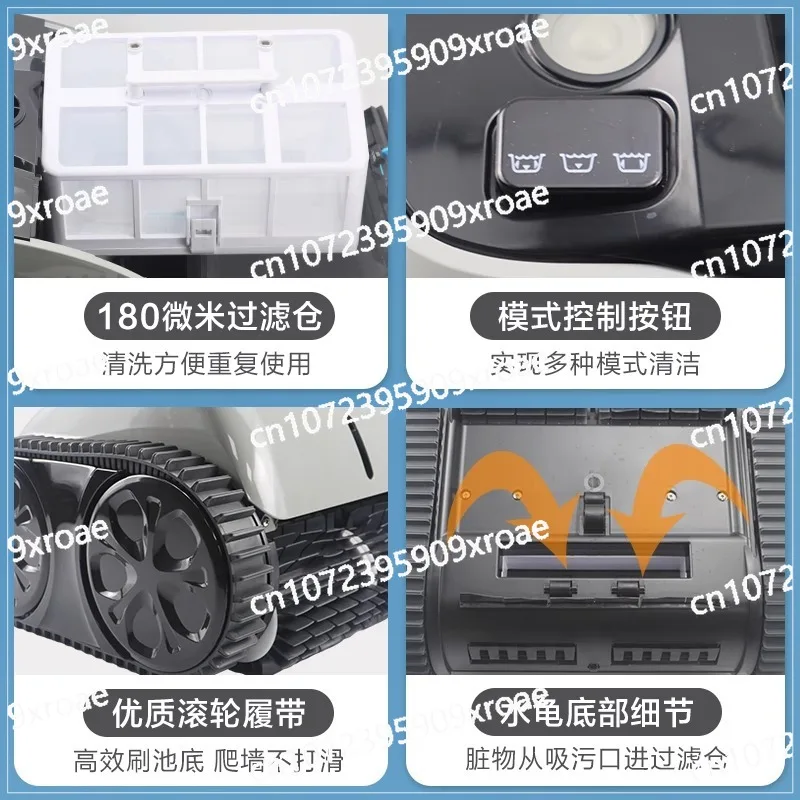 Swimming Pool Sewage Suction Machine Automatic Water Turtle Underwater Wireless Cleaning Robot
