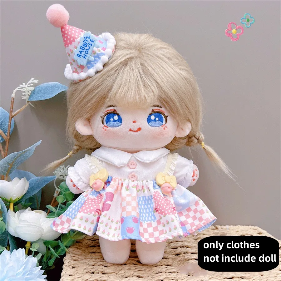 لطيف فستان Jk موحدة الملابس ل 20 سنتيمتر القطن أفخم لوليتا فستان الملابس تنورة موضة رداء غير رسمية الجوارب فتاة ملحقات لعبة