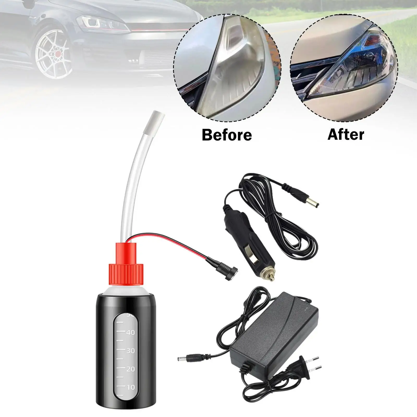 

Чашка для ремонта фар автомобиля, вилка европейского стандарта, простая в использовании, удобные автомобильные аксессуары, портативная практичная чашка для восстановления фар автомобиля