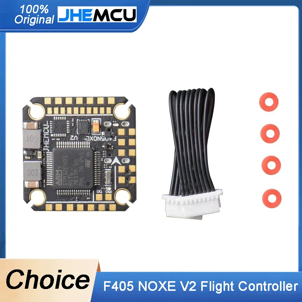 

JHEMCU F405 NOXE V2 Контроллер полета Baro OSD 16 МБ BlackBox 5 В 10 В Dual BEC 20X20 мм 3-6S LIPO для FPV Freestyle Drone