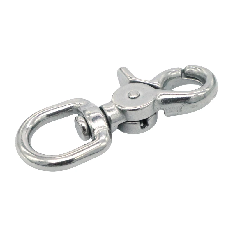 1PC Universal Luggage Buckle Hook Stainless Steel Scissors Hook Rotating Spring Hook Diving Hook Pet Dog Buckle