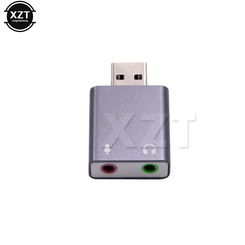 USB Input to 3.5mm TRS Headphone or Mic 3.5mm TRS Microphone to USB 2.0 Stereo External Sound Card Adapter Convert