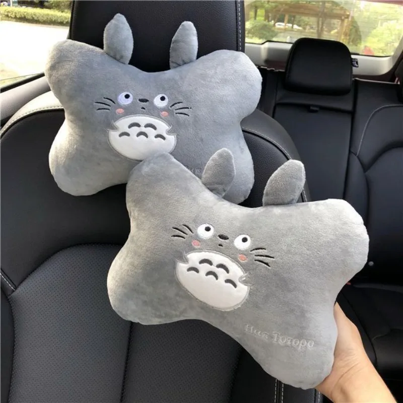 My Neighbor Totoro Cartoon Printed Car Seat Cushion Car Neck Pillow Lumbar Support  Popular Auto Interior Decor Accessories Gift view 2
