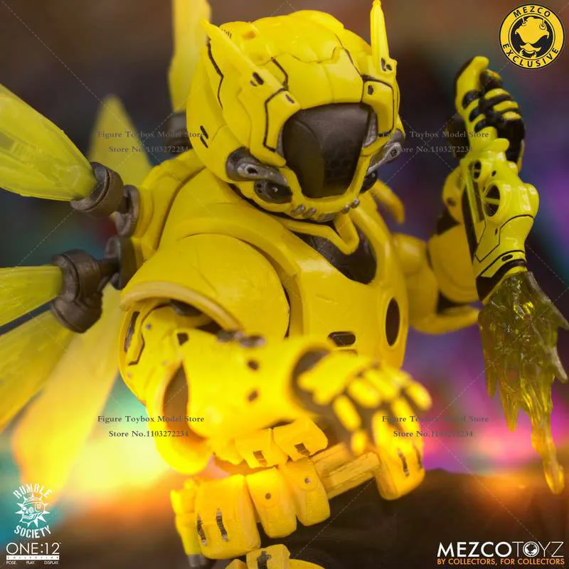 In Stock Mezco Toys 1/12 Scale Collectible Movable Man Yellow Action Figure Killer Krig Simulation 6