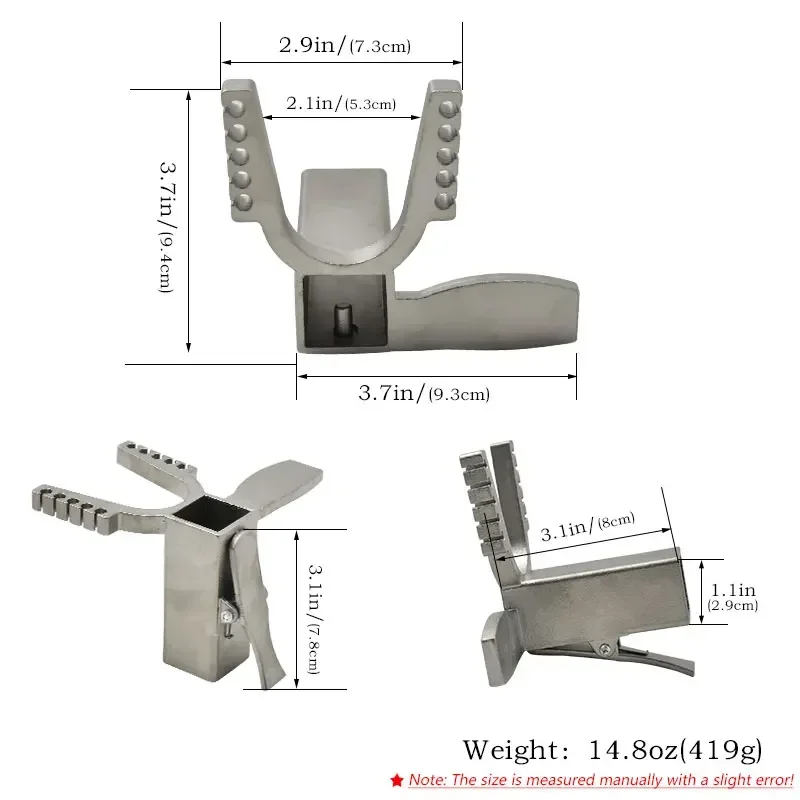 Imagem -02 - Estilingue Longo de Alta Potência Cabeça de Arco Especial Estilingue Faça Você Mesmo Conjunto de Acessórios Essenciais Auto-montável