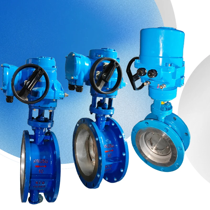 

DN200 PN10 Electric Motorized Butterfly Valve Flange Type Metal Seal High-Temperature Industrial Flow Control Valve for Power