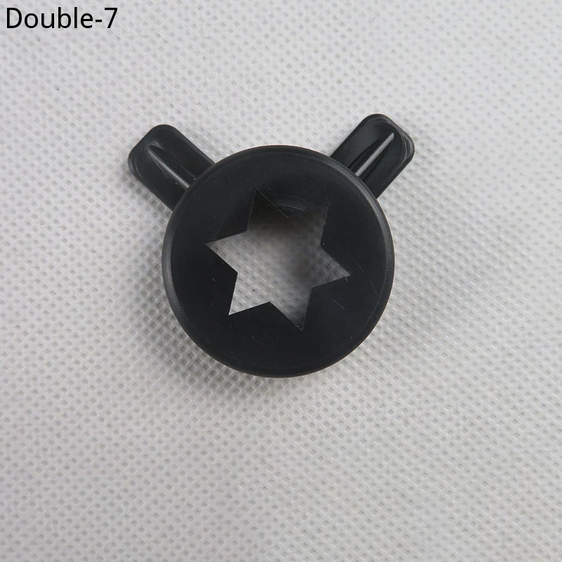 3pcs Ice Cream Maker Spare Part Snowflake Modeling Cap Nozzle Moulding Lid Soft Serve Machine Accessory 28mm Inner Diameter