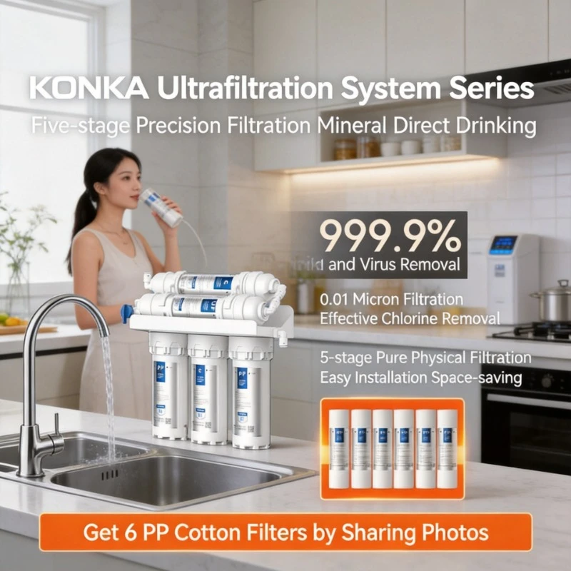 Household kitchen tap water purification equipment five stage faucet ultrafiltration water purifier direct drinking