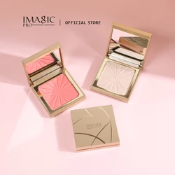 IMAGIC Brightening Highlighter&Cheek Blush Palette Professional Brighten 8-Color Repair Smooth Oil-Control Natural Pressed Makeu