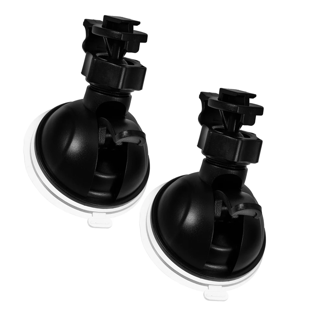 

2pcs Car Dash Cam Holder Head Suction Cup Mount 360 Degree Rotation Windshield Stable Support Easy Installation