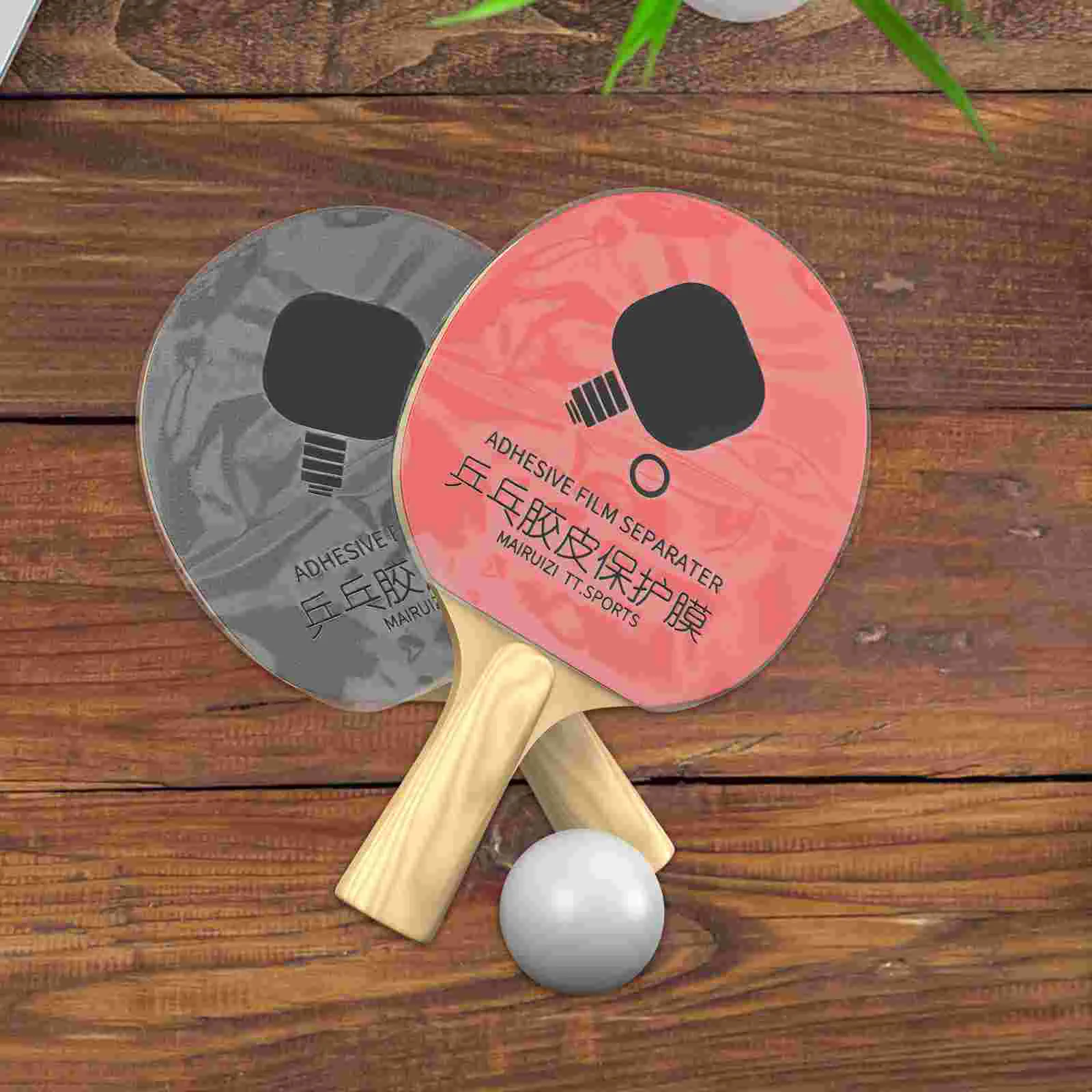 6 Pcs Tennis Table Racket Protective Film Conjoined Protector Racquet Grip Ring