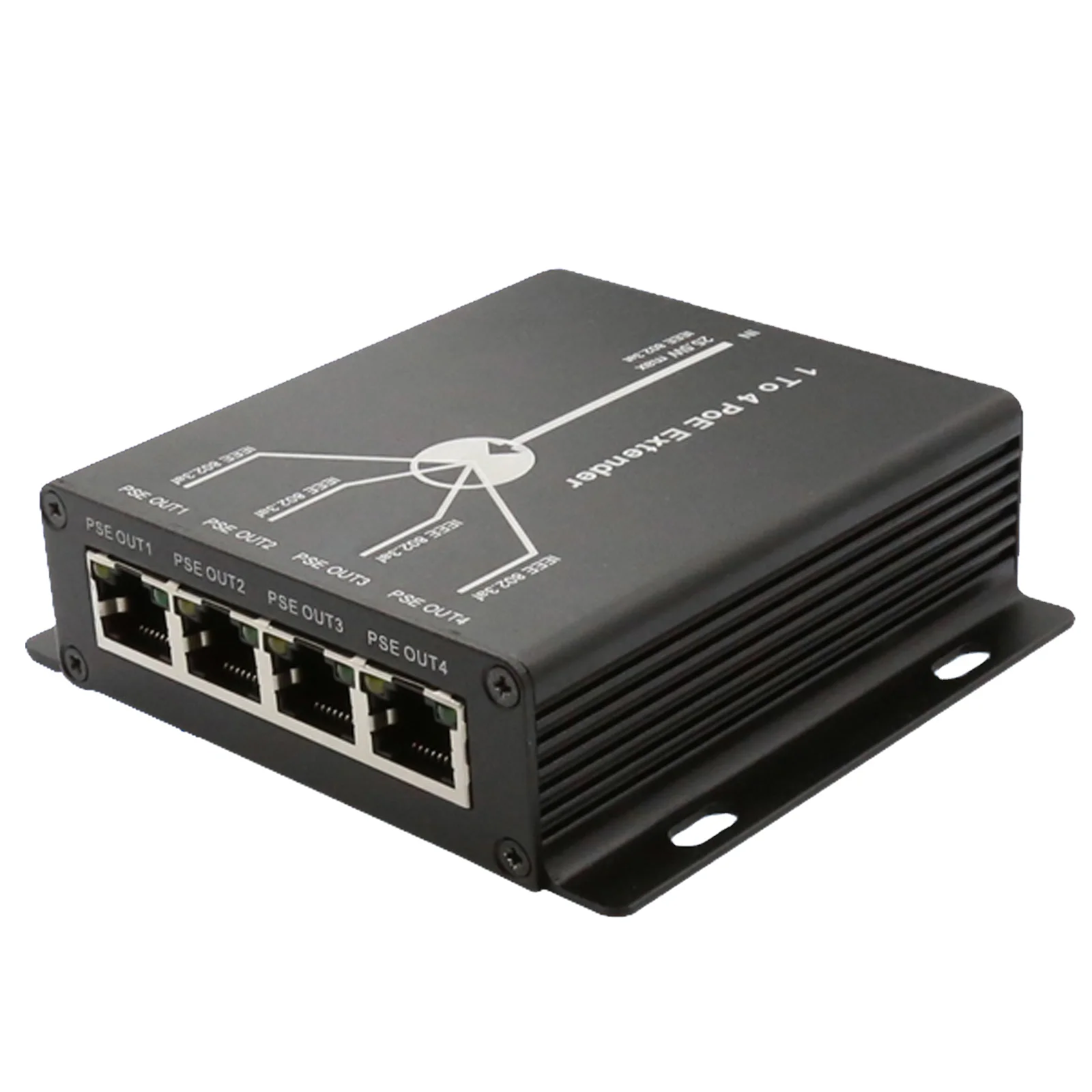 

2026 4 Port 10&100M PoE Extender with 120 Meter Extension Distance