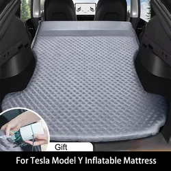 Per Tesla Model Y materasso ad aria gonfiabile campeggio all'aperto cuscino d'aria letto in tessuto scamosciato letto da viaggio per auto accessori interni per auto