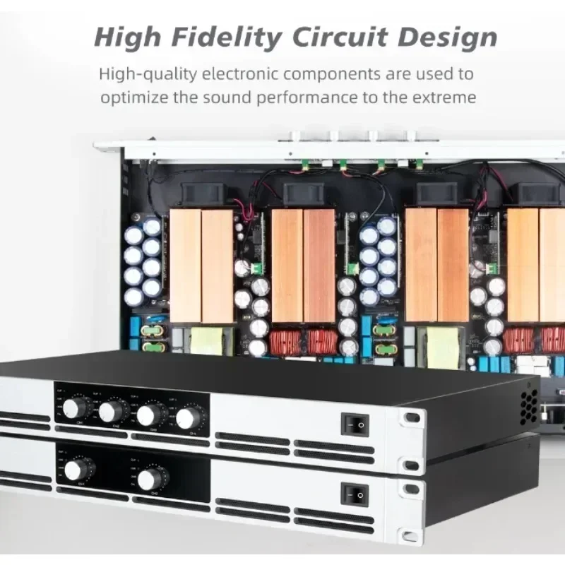 

In stock GPUB a D4500 1U Digital Power Amplifier Professional 4 Channel Power Amplifier 1500W