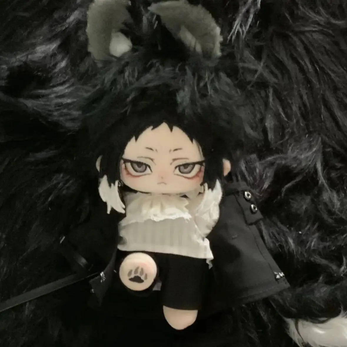 Anime Ryunosuke Akutagawa Attribute Kawaii Soft Plush Doll Body Dress Up Stuffed Toys Dolls Figures Plushies 20cm Xmas Gift