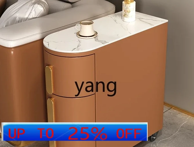 

LMM Modern Simple Bedroom Bedside Movable Wheeled Crack Cabinet Narrow Storage Bedside Cabinet